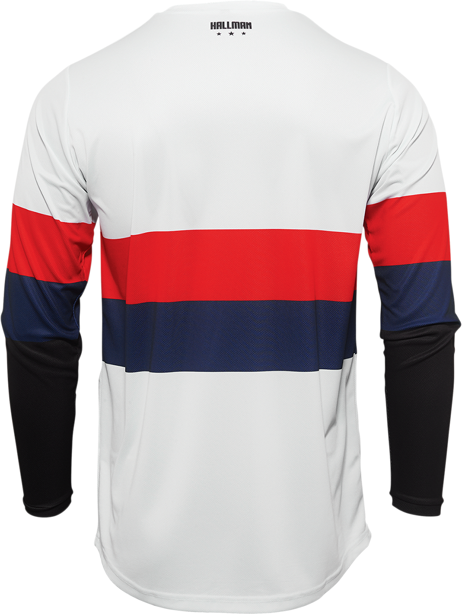 THOR Hallman Differ Draft Jersey - White/Red/Navy - Large 2910-6604