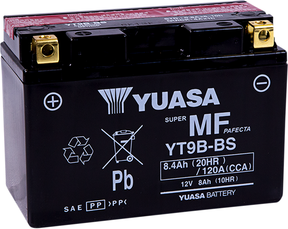 YUASA AGM Battery - YT9B-BS .40 L YUAM629B4