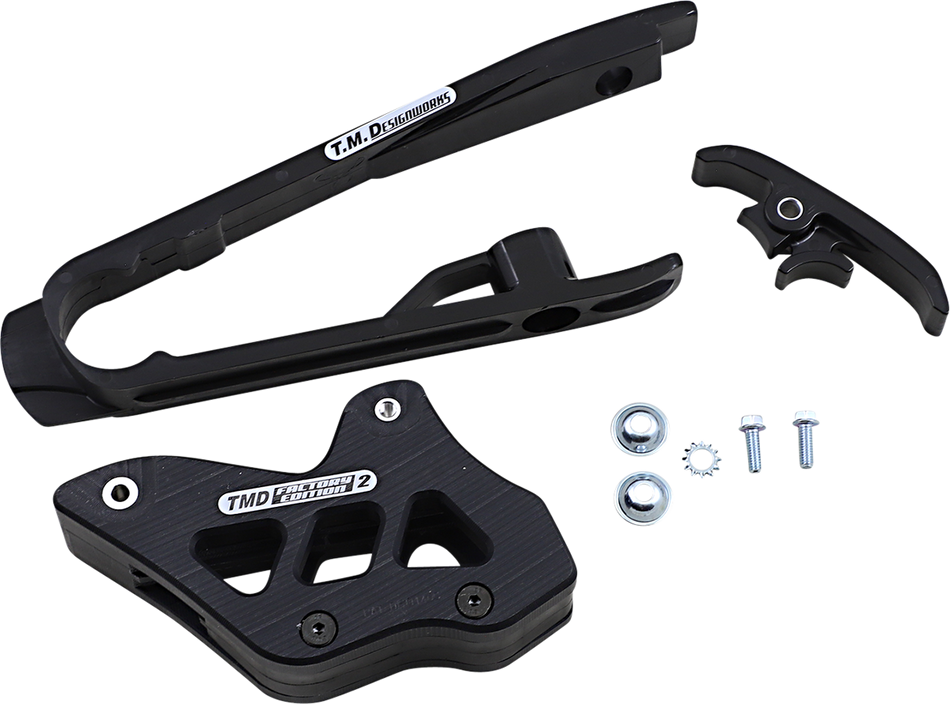 T.M. DESIGNWORKS Chain Guide/Slider - KTM/Husqvarna - Black DCK-KT3-BK