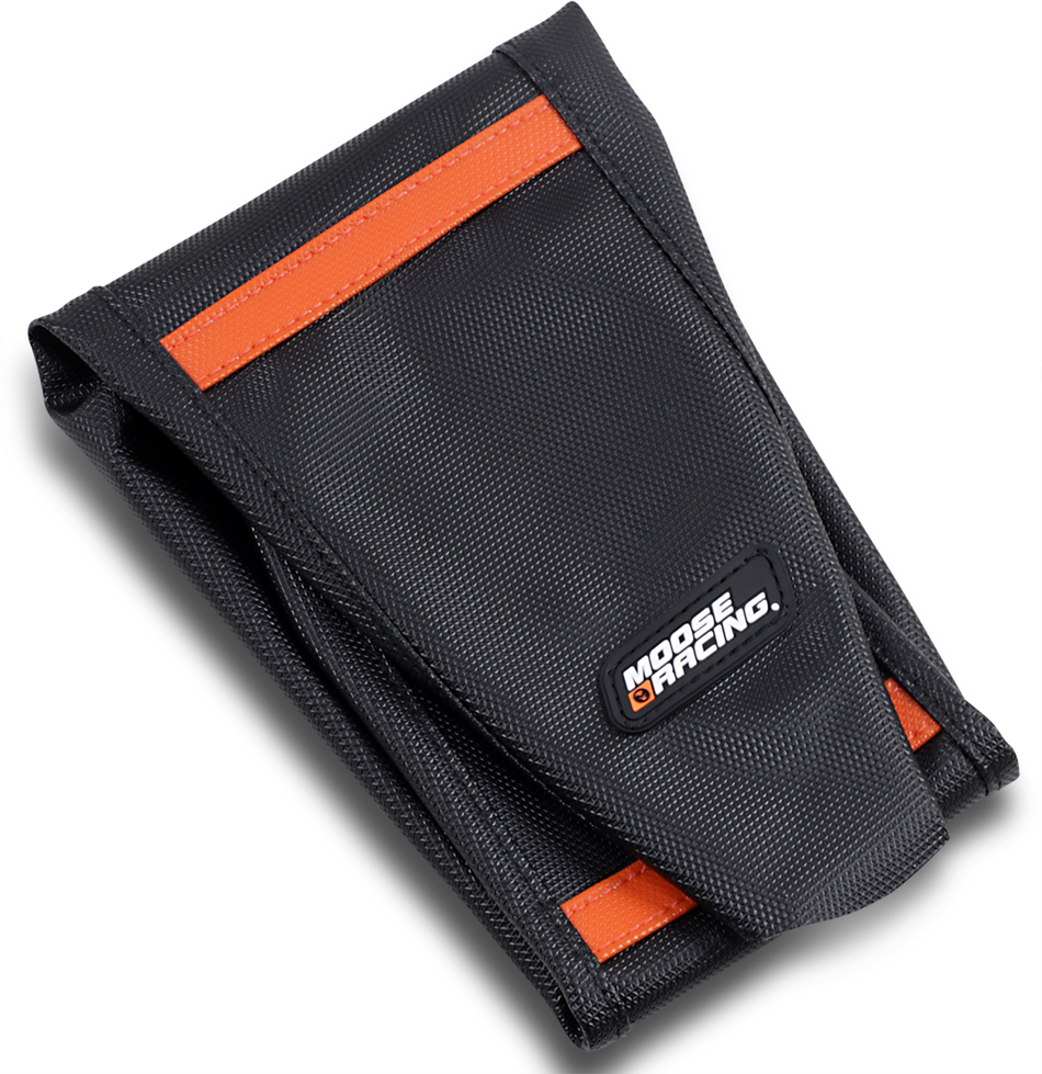 Funda de asiento acanalada MOOSE RACING - Funda negra/Costillas naranja KTM45019-336 