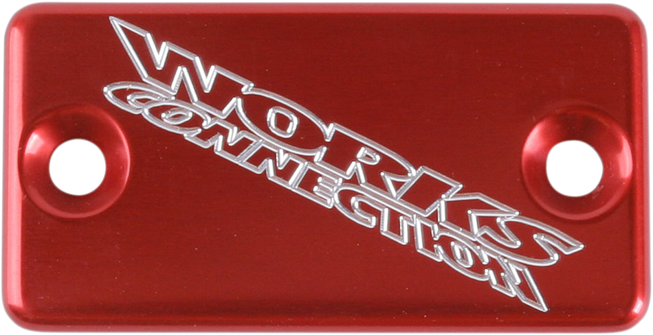 WORKS CONNECTION Brake Cover - Billet - Red 21-025