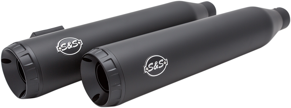 S&S CYCLE Grand National Mufflers - Ceramic Black 550-0725