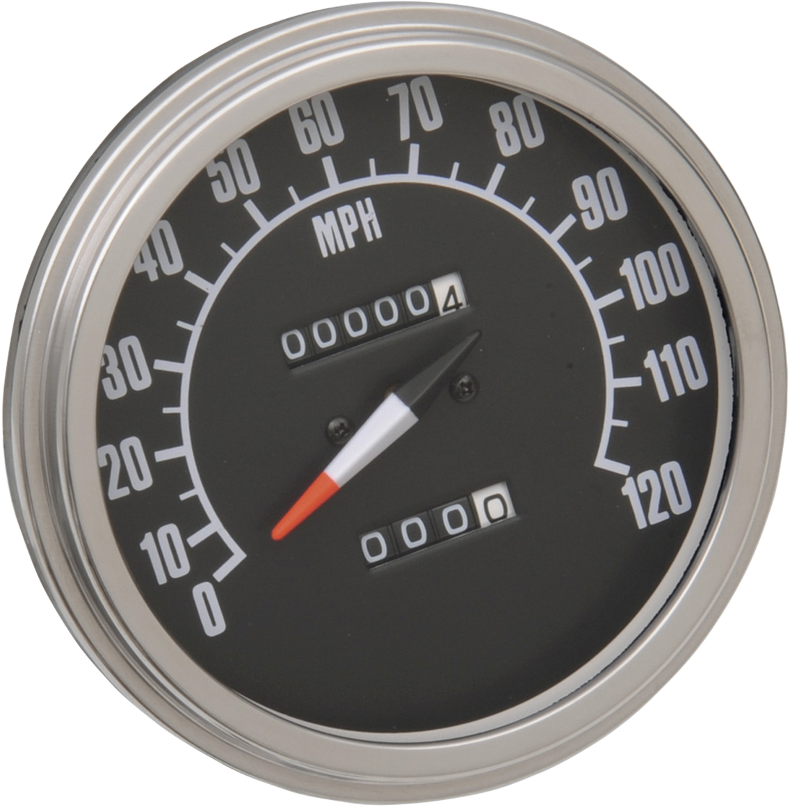 DRAG SPECIALTIES 5" MPH FL-Style 2:1 Tachometer mit Drehzahlmesser - '68-'84 Schwarzes Zifferblatt 72761M 