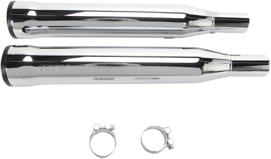 COBRA 3" RPT Mufflers for '07-'13 XL - Chrome 6080