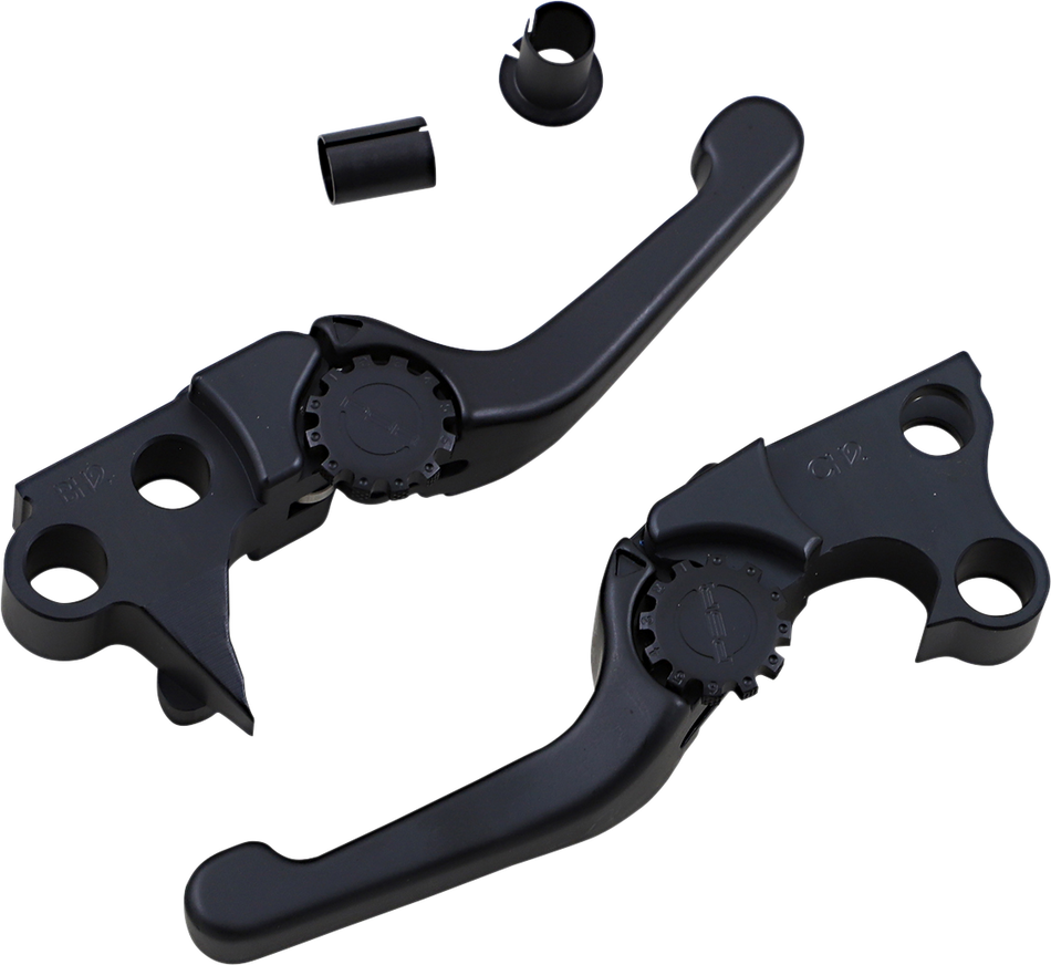 POWERSTANDS RACING Lever Set - Anthem - Shorty - Black 12-01651-22