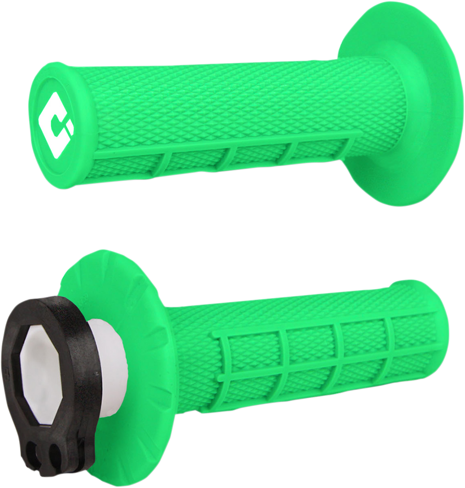 ODI Grips - MX - Half Waffle - Fluorescent Green H36HWN