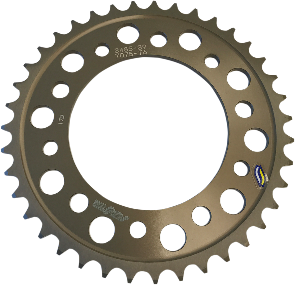 SUNSTAR SPROCKETS Rear Sprocket - 39 Tooth - Yamaha - Gold 5-348539