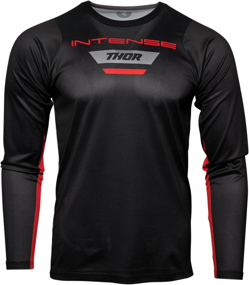 THOR Intense Jersey - Long-Sleeve - Black/Gray - Large 5120-0065