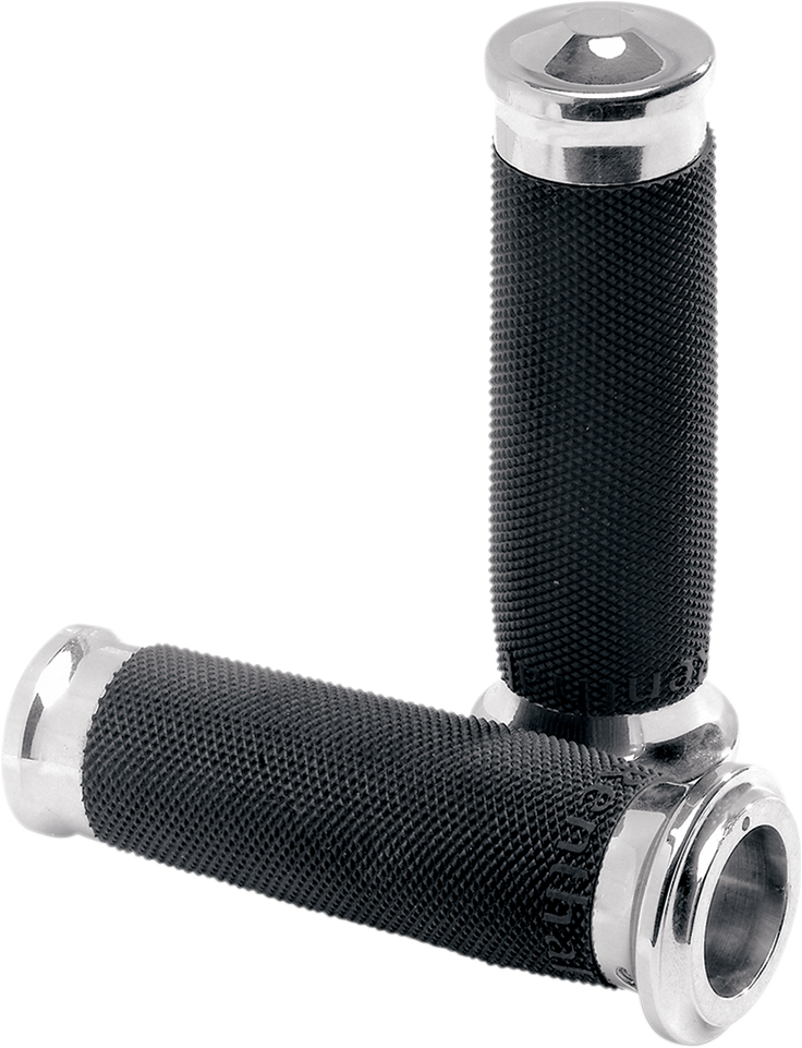 PERFORMANCE MACHINE (PM) Grips - Renthal Wrap - Chrome 0063-2007-CH