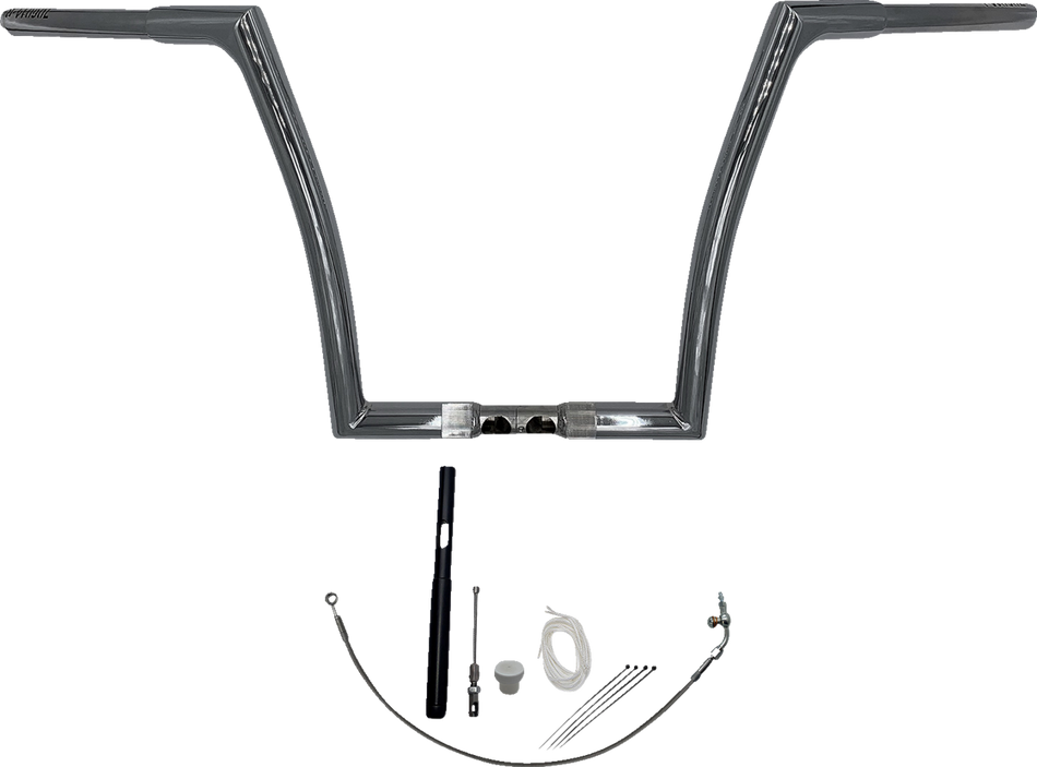 FAT BAGGERS INC. Handlebar Kit - Flat Top - 14" - Chrome 719914