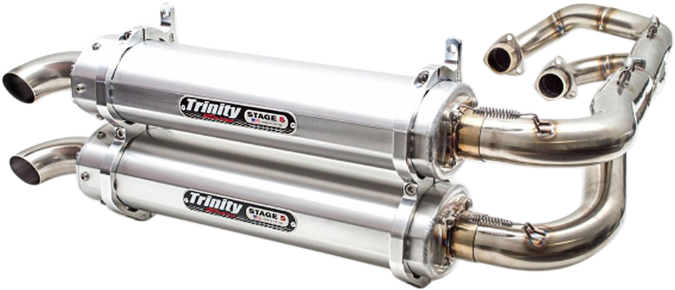 TRINITY RACING Dual Exhaust - Aluminum TR-4162D