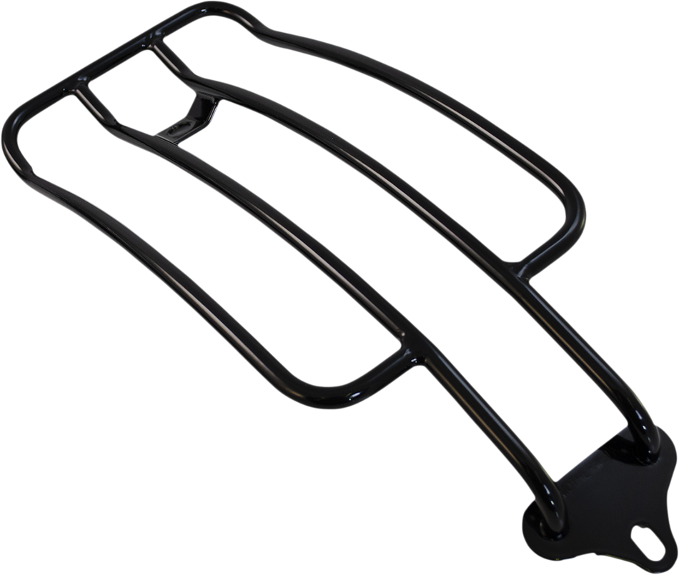 MOTHERWELL Luggage Rack - Gloss Black - Softail MWL-136-18-GB