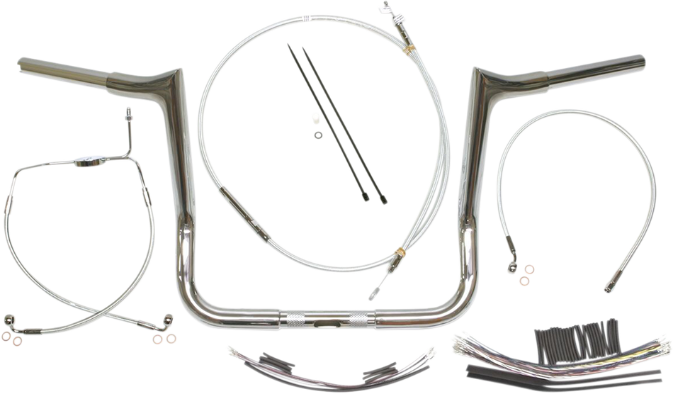 MAGNUM Handlebar Kit - Viking - 12" - Sterling Chromite II 38830-412