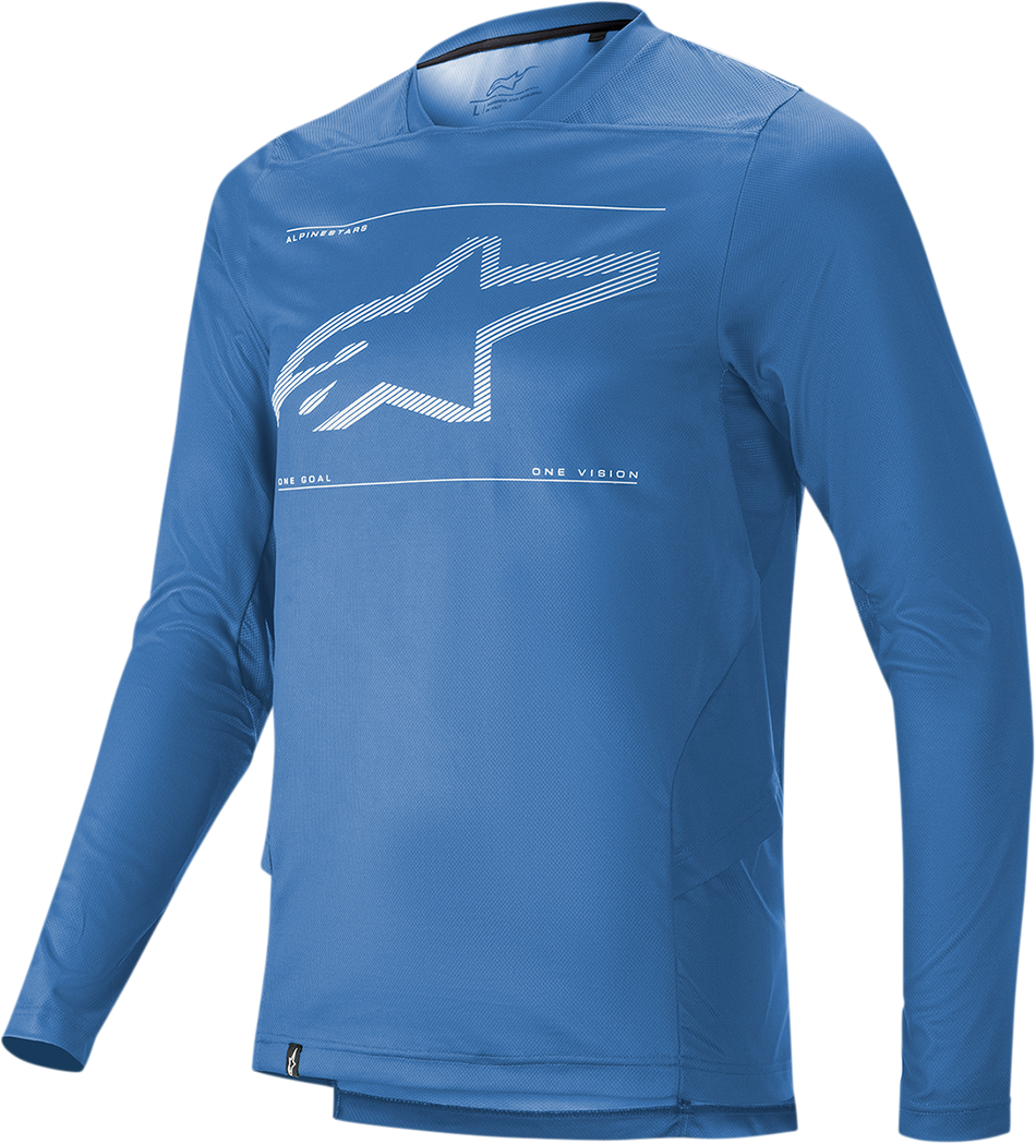 ALPINESTARS Drop 6.0 Jersey - Long-Sleeve - Blue - 2XL 1766420-7310-2X