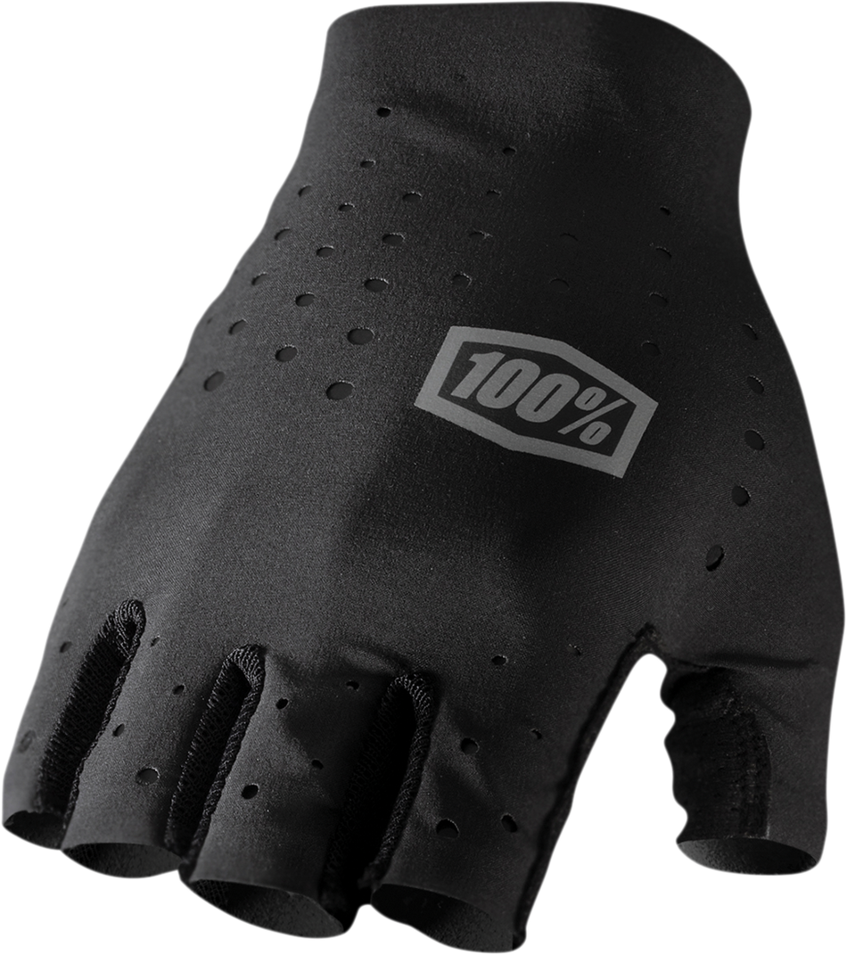 100% Sling Short Finger Gloves - Black - XL 10021-00003