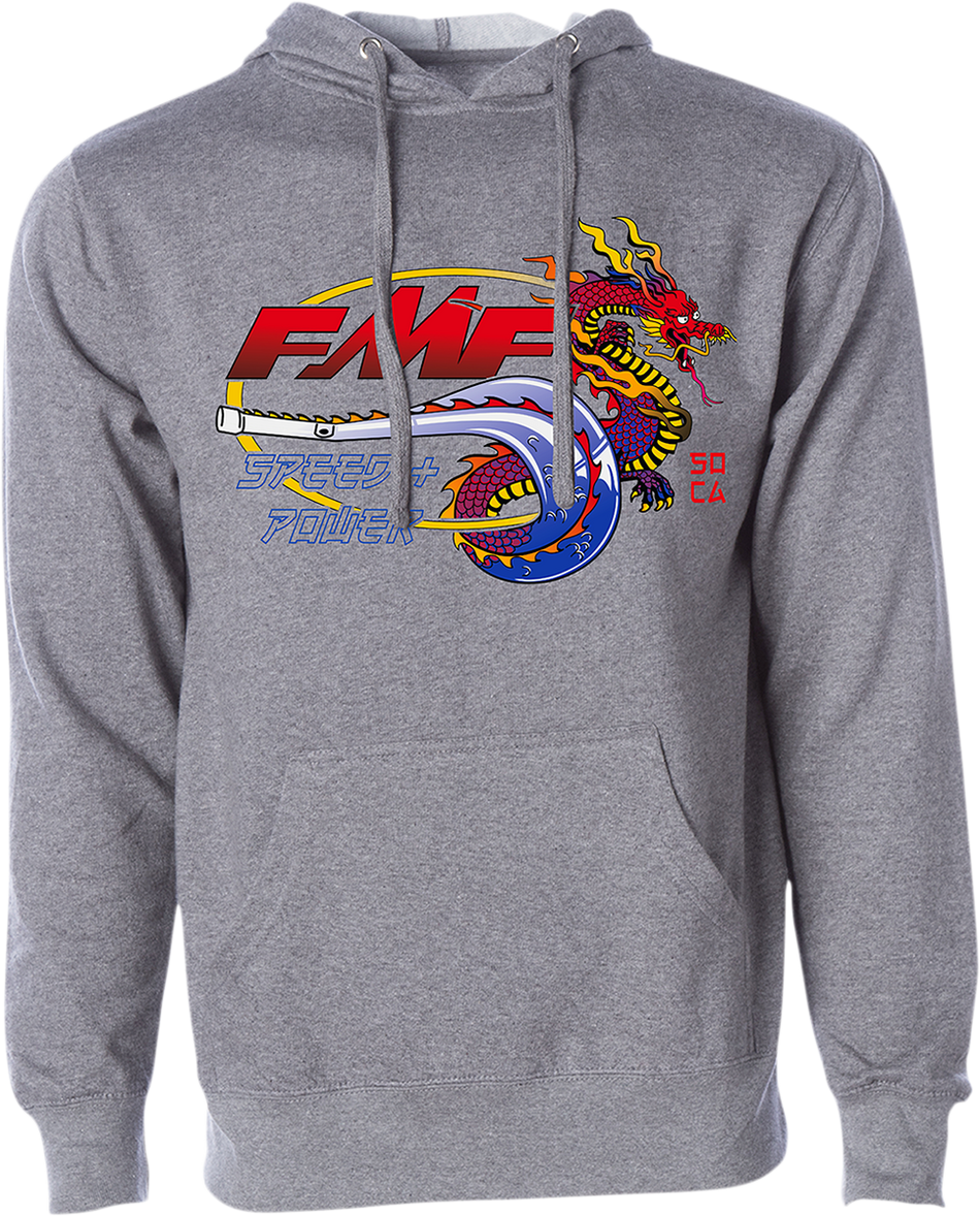 FMF Fire Starter Kapuzenpullover - Heather Grey - Klein FA21121901HGSM 3050-5869 