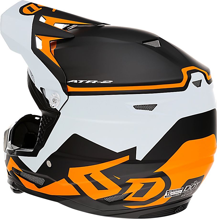 6D ATR-2Y Helmet - Drive - Neon Orange - Small 11-6310