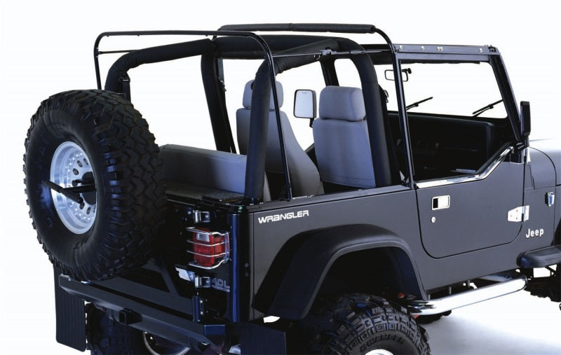 Rampage 1987-1995 Jeep Wrangler(YJ) Soft Top Hardware - Black 69999