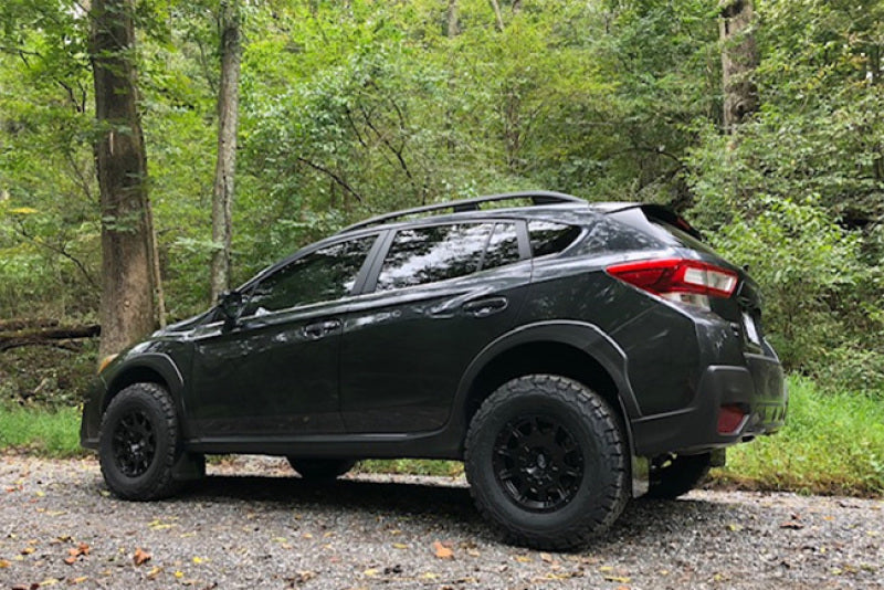 Rally Armor 18-21 Subaru XV Crosstrek Lift/AT UR Black Mud Flap w/Yellow Pearl Logo MF46-LTUR-BLK/PYP