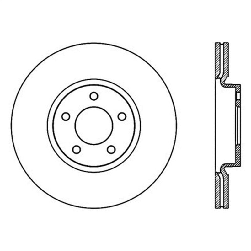 StopTech Power Slot 07-09 Mazdaspeed3 Slotted Left Front Rotor 126.45078SL