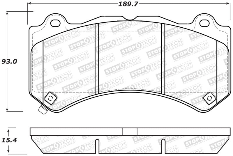 StopTech Street Brake Pads - Front 308.1405