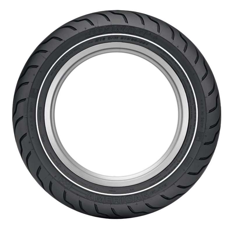 Dunlop American Elite Bias Rear Tire - 180/65B16 M/C 81H TL  - Narrow Whitewall 45131818