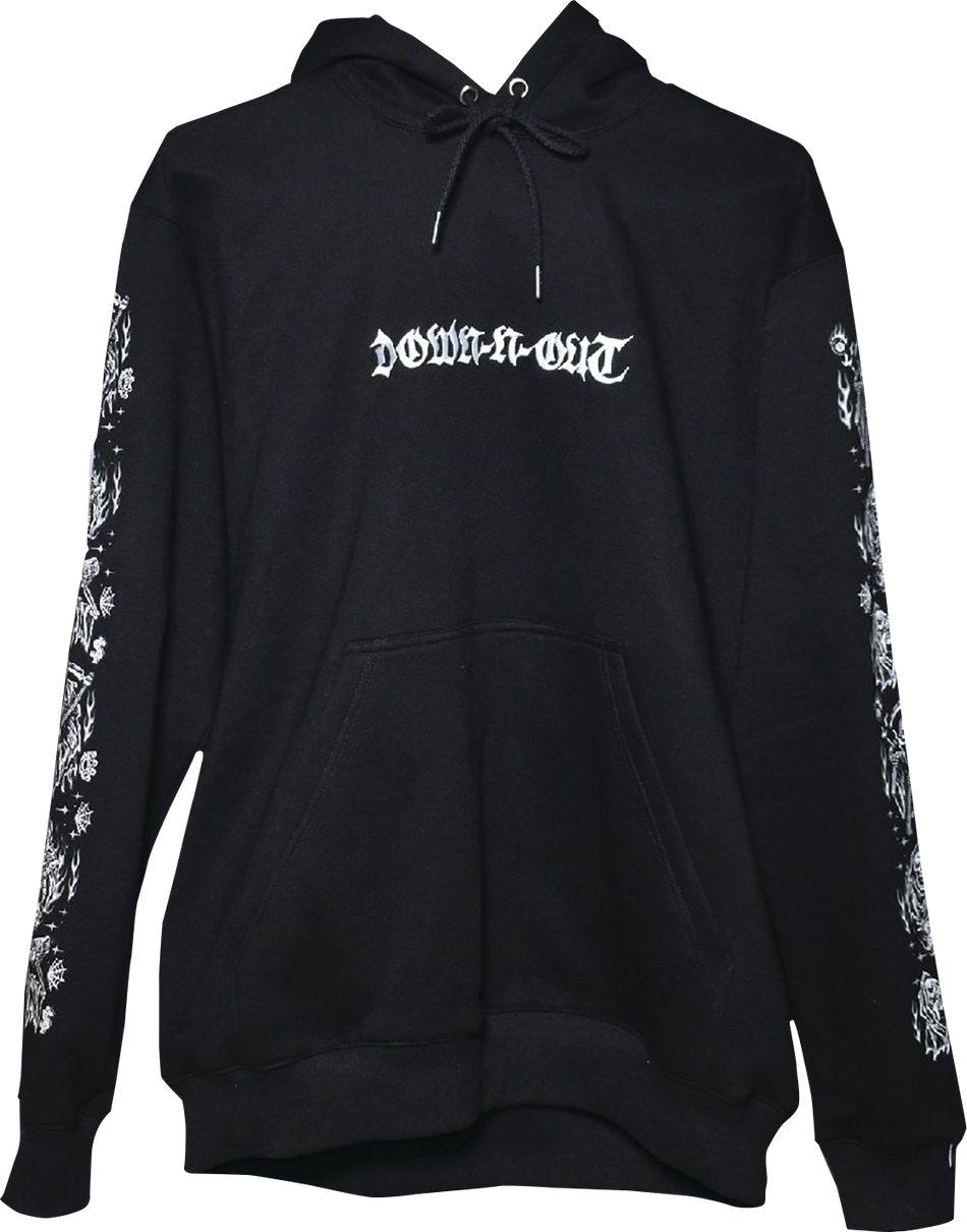 LETHAL THREAT Down-N-Out Cheating Death Hoodie - Black - 2XL DT10054XXL