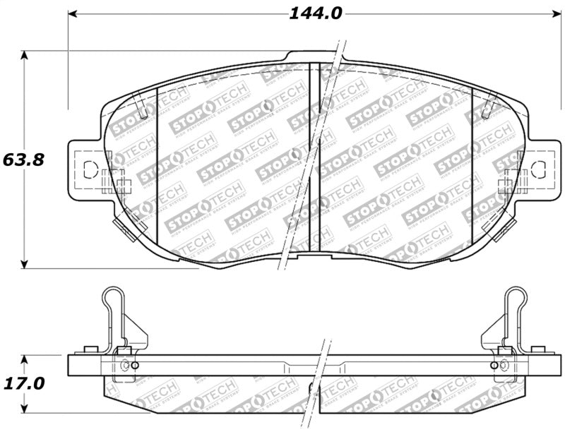 StopTech Performance 00-05 Lexus IS 250/300/350 / 02-09 SC 300/400/430 Front Brake Pads 309.0619