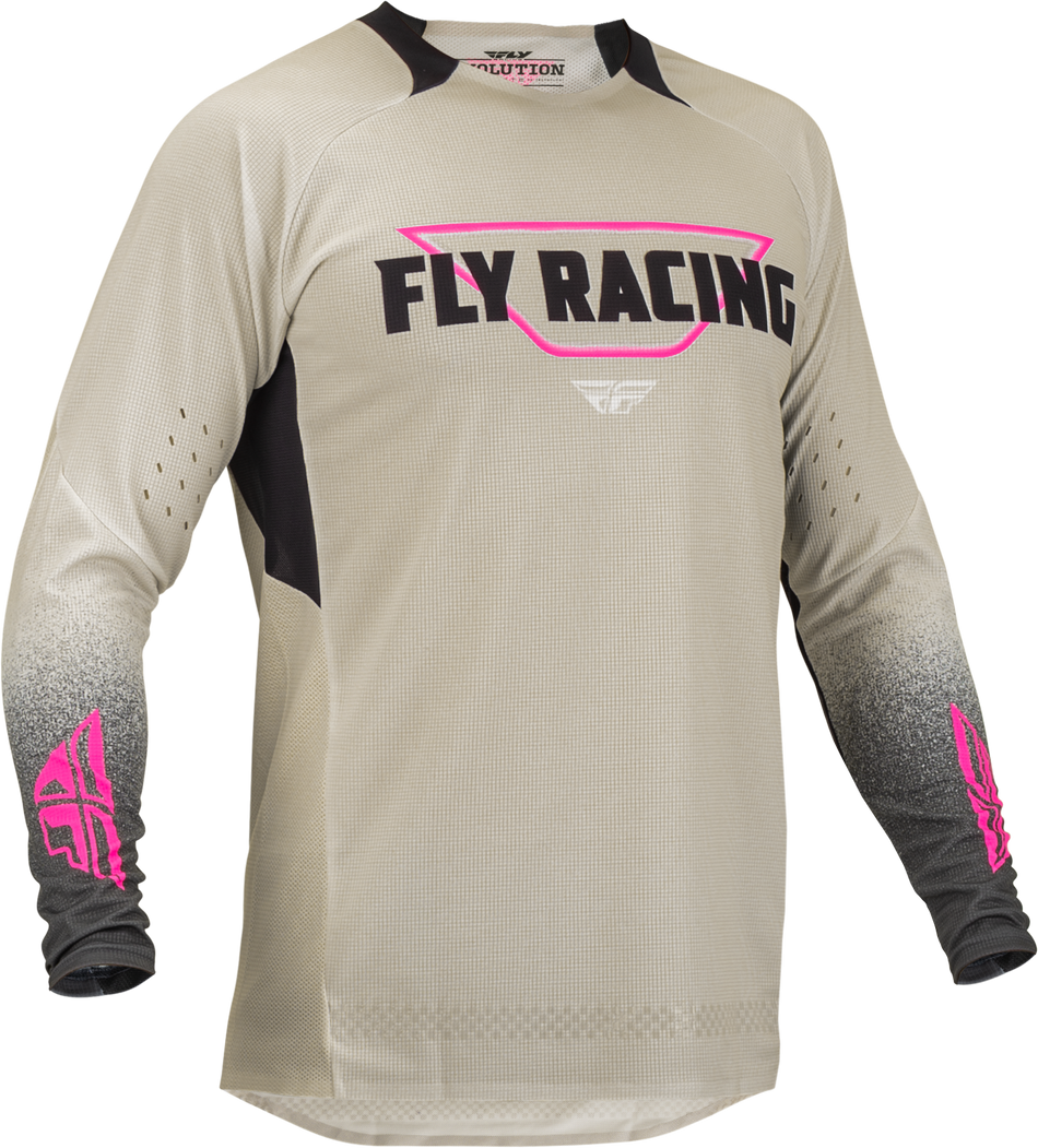 FLY RACING Evolution Dst Jersey Ivory/Black Lg 376-123L