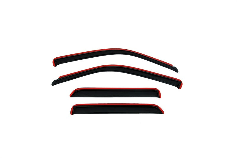 AVS 07-10 Chrysler Sebring Ventvisor In-Channel Front & Rear Window Deflectors 4pc - Smoke 194458