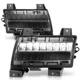 ANZO 2018-2021 Jeep Wrangler LED Side Markers Chrome Housing Smoke Lens w/ Seq. Signal Sport Bulb 511085