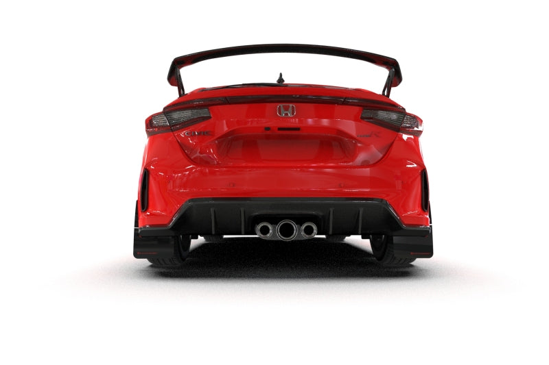 Rally Armor 2023+ Honda Civic Type R Black Mud Flap Light Blue Logo MF97-UR-BLK-NB