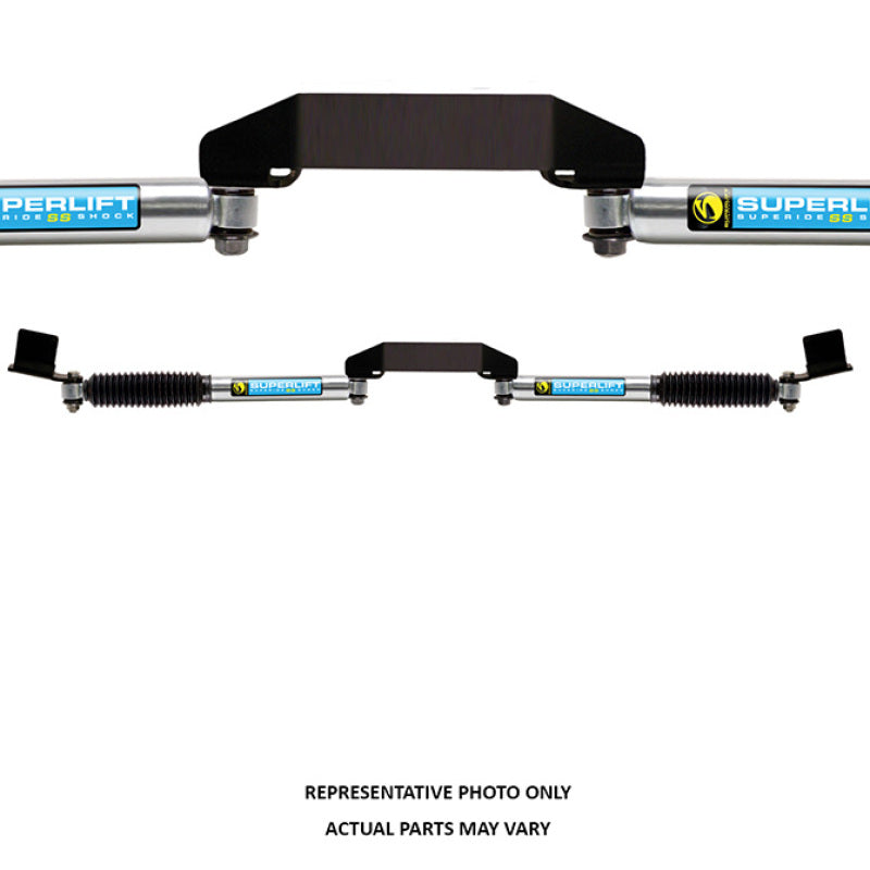 Superlift 09-13 Ram 2500/3500 4WD Dual Steering Stabilizer Kit - SR SS by Bilstein (Gas) 92709
