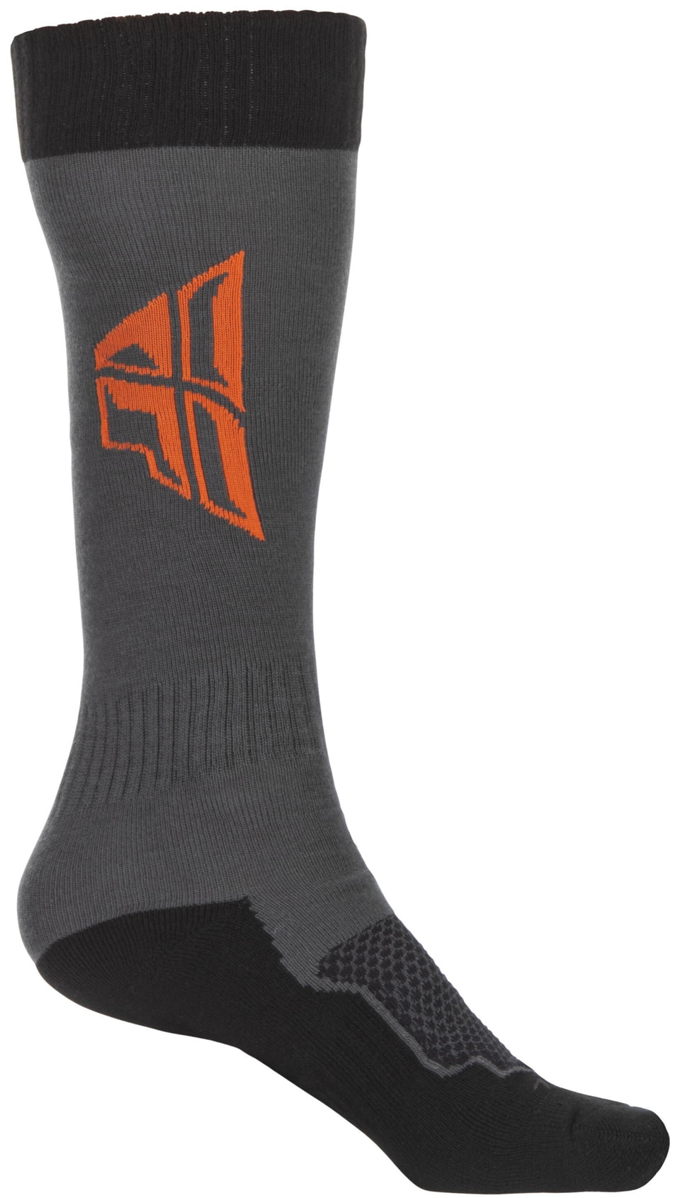 FLY RACING Youth Mx Sock Thick Grey/Black/Orange 350-0516Y