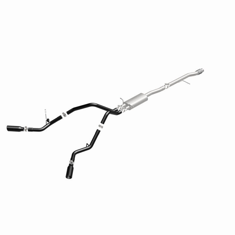 MagnaFlow SYS Cat-Back 3.5in Black Dual Split Rear Tips 14-15 Chevy Silverado/GMC Sierra 4.3L-5.3L 15360