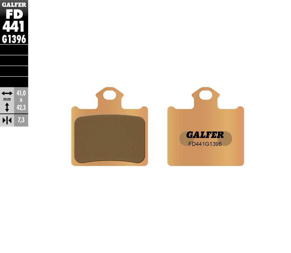 GALFER Brake Pads Sintered Fd441g1396 FD441G1396