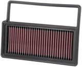 K&N 2008-2013 Fiat Abarth 1.4L Turbo Replacement Drop In Air Filter 33-3014