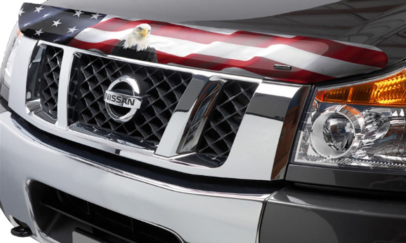 Stampede 2007-2013 GMC Sierra 1500 Vigilante Premium Hood Protector - Flag 2043-30