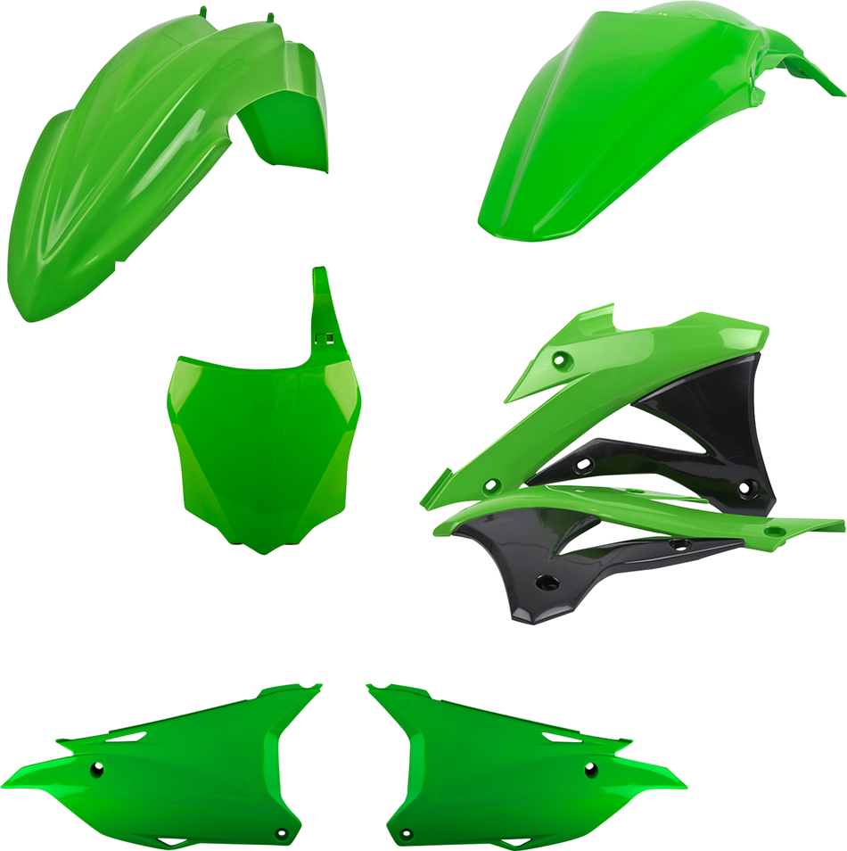 POLISPORT Bodykit - Komplett - OEM Grün - KX 85 90922 