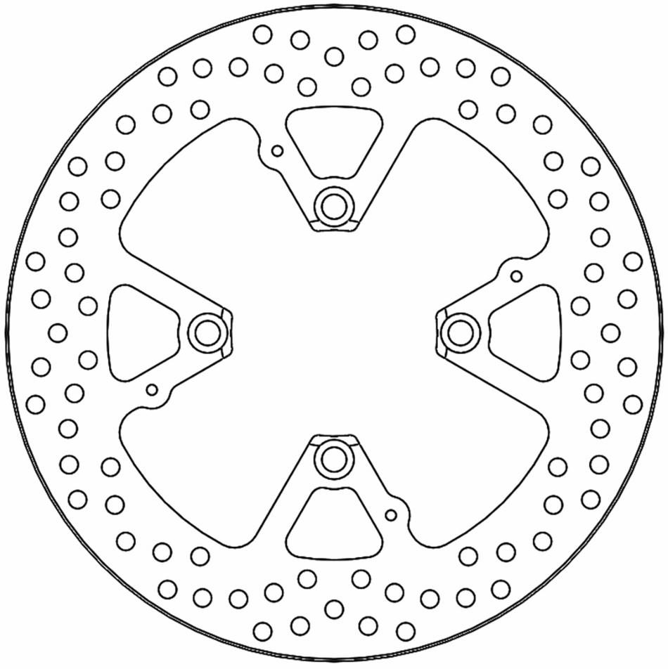 MOTO-MASTER Brake Rotor - Rear - Flame 110382-PU