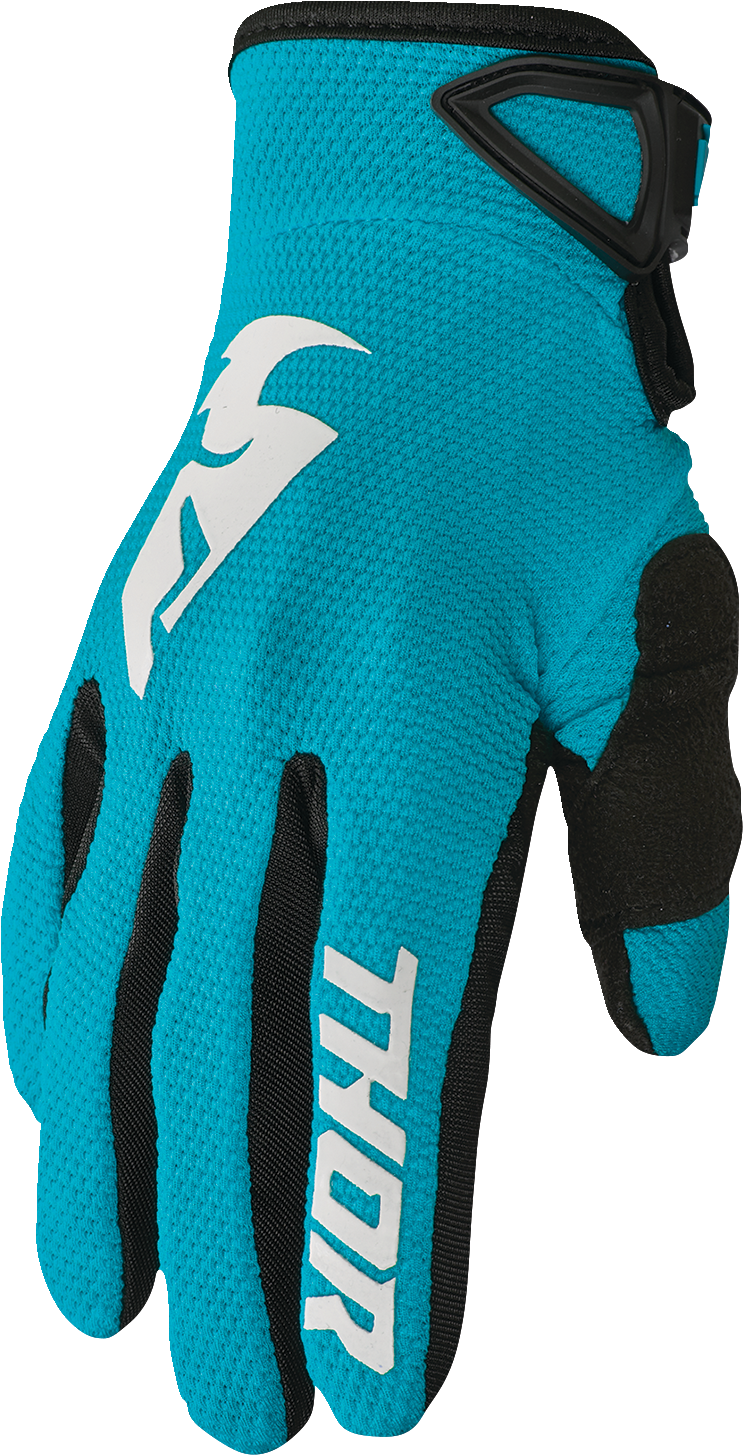 THOR Women's Sector Gloves - Aqua/Vintage White - Medium 3331-0247