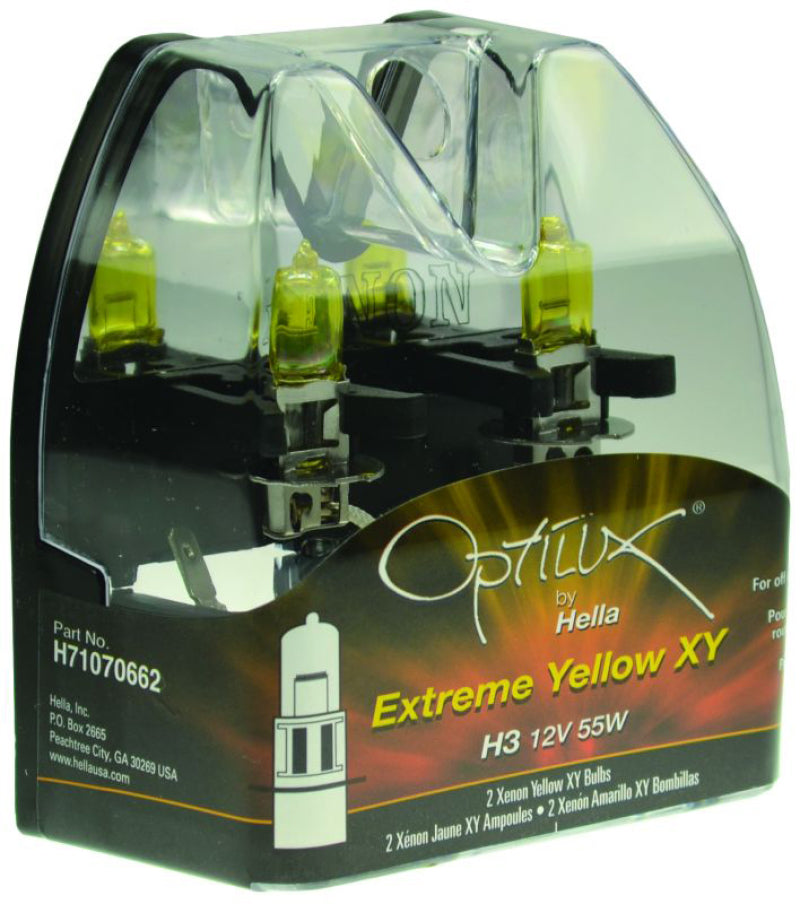 Hella Optilux H3 12V/55W XY Extreme Yellow Bulb LAH71070662