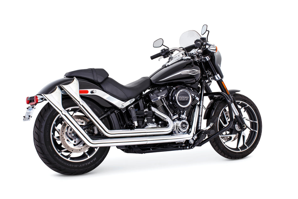 FREEDOM Upsweep W/Fishtails Chrome M8 Softail HD00763