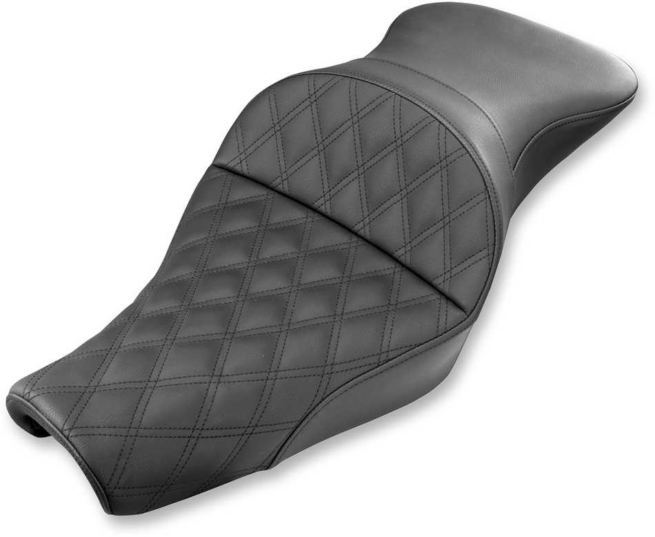 Asiento SADDLEMEN Explorer - Cosido en celosía - XL con tanques de 3.3 galones 807-11-029LS