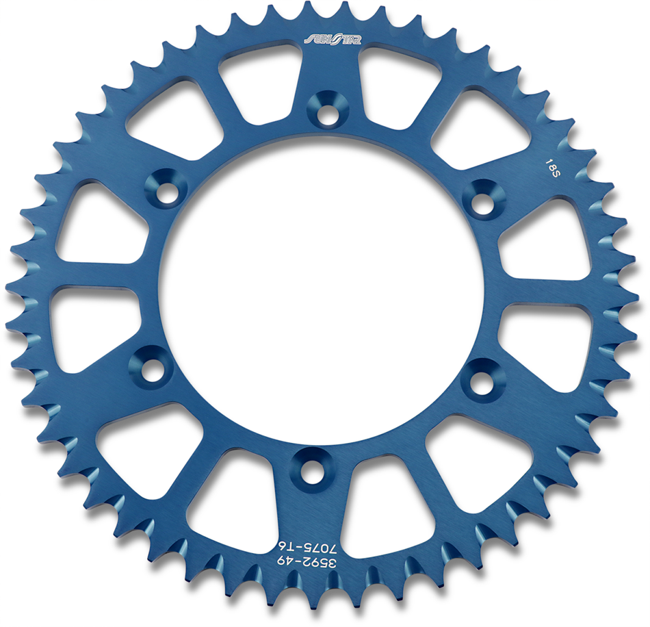 SUNSTAR SPROCKETS Piñón trasero - 49 dientes - Honda/Yamaha - Azul 5-359249BL 