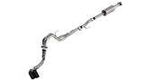 Borla F-150 2021 5.0L 4dr CC SB EC STB Lariat/KR/Platnm/LTD 3/2.25 DSE Cat-Back ATAK Black CHR Tips 140875BC