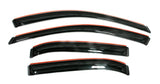 AVS 15-18 Hyundai Sonata Ventvisor In-Channel Front & Rear Window Deflectors 4pc - Smoke 194361
