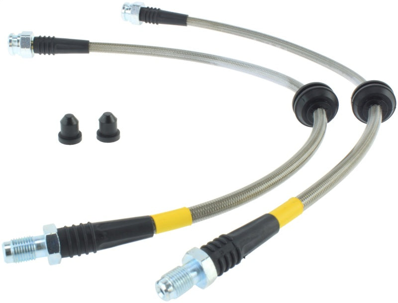 StopTech 07-09 Mazdaspeed3 / 04-07 Mazda 3 Stainless Steel Rear Brake Lines 950.61504