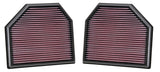 K&N Replacement Air Filter for 11-14 BMW M5/M6 4.4L V8 / 2015 M4/M3 3.0L I6  (2 per box) 33-2488