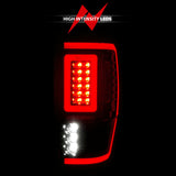 ANZO 19-22 Ford Ranger Full LED Taillights w/ Lightbar Sequential Signal Black Housing/Clear Lens 311446